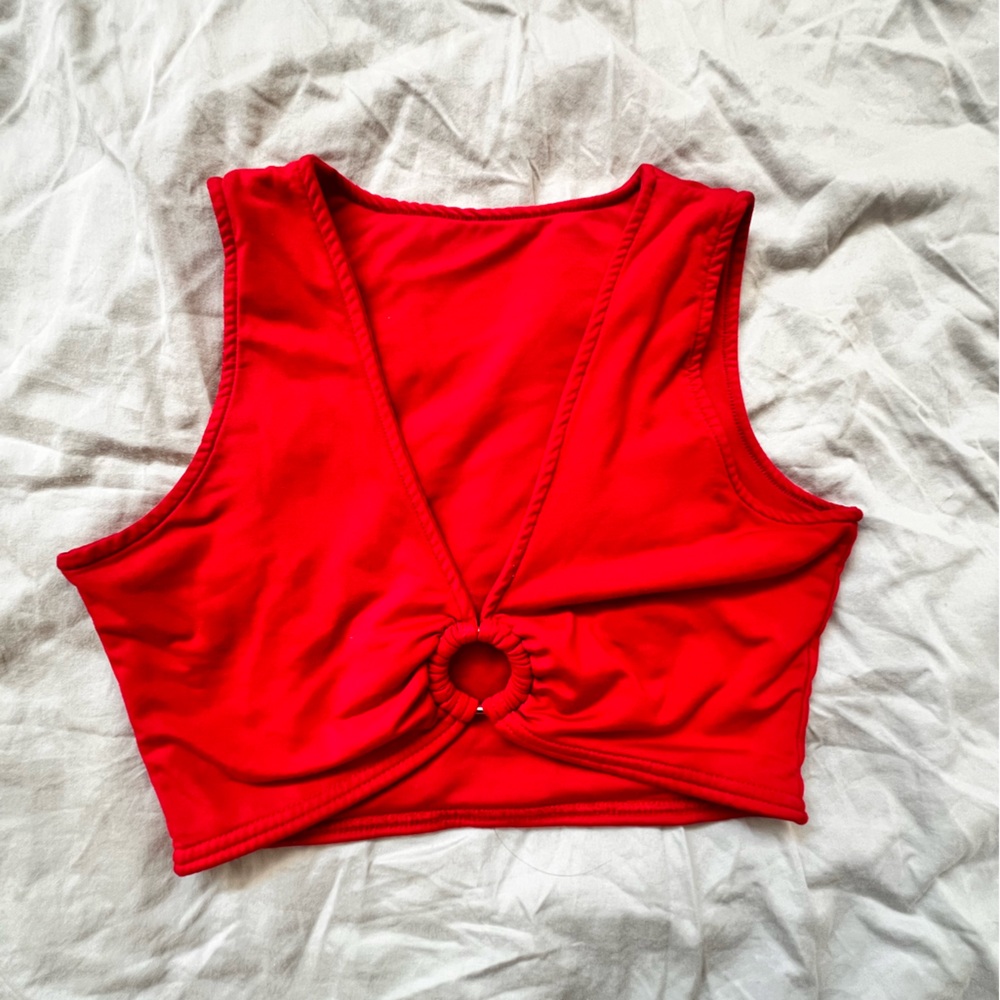Stylish Red Women's Crop Top